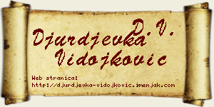 Đurđevka Vidojković vizit kartica